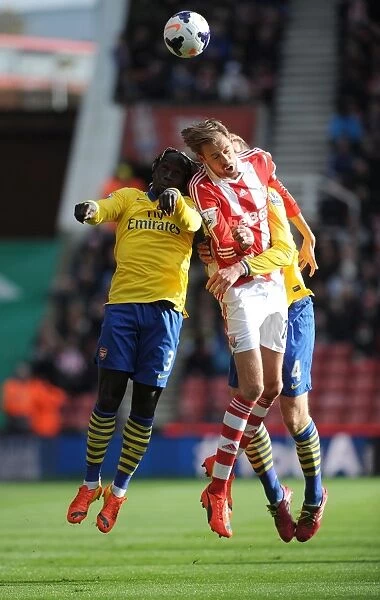 Sagna, Mertesacker and Crouch Clash in Stoke City vs Arsenal Premier League Encounter