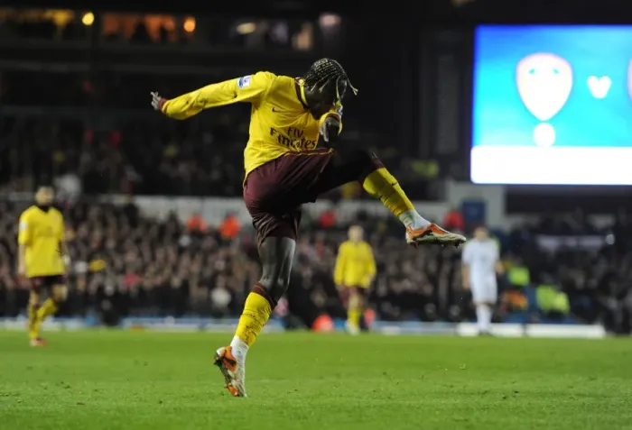 Framed Print : Sagna Scores the Second: Arsenal's Dominance over Leeds in FA Cup Framed Print : Sagna Scores the Second: Arsenal's Dominance over Leeds in FA Cup