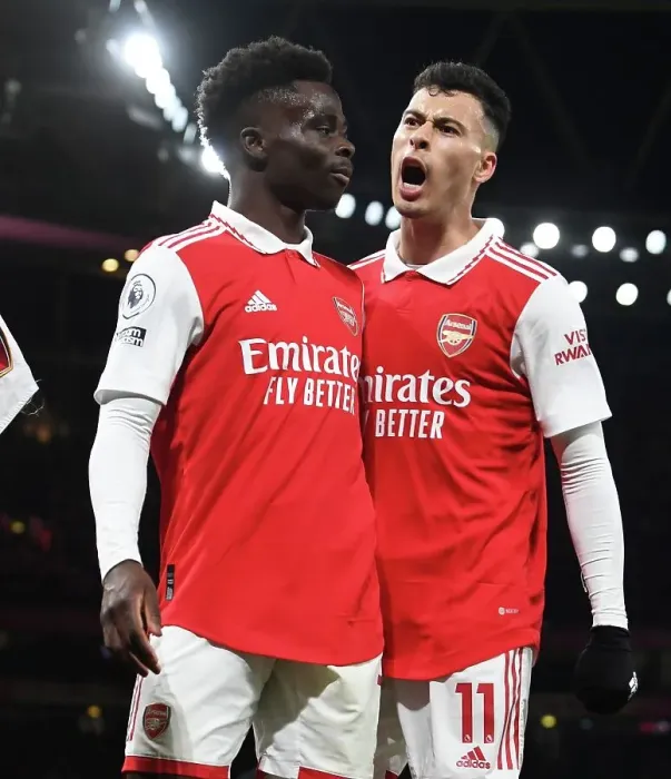 Framed Print : Saka and Martinelli Celebrate First Goal: Arsenal vs. Everton, Premier League 2022-23 Framed Print : Saka and Martinelli Celebrate First Goal: Arsenal vs. Everton, Premier League 2022-23