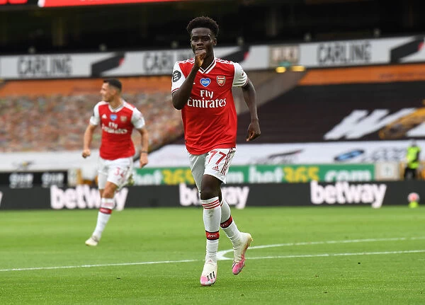 Saka Scores: Arsenal's Victory at Wolverhampton Wanderers (2019-2020)