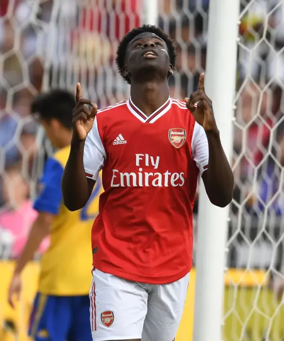 Framed Print : Saka Scores First Arsenal Goal: Arsenal FC vs Colorado Rapids (2019-20 Pre-Season Friendly)