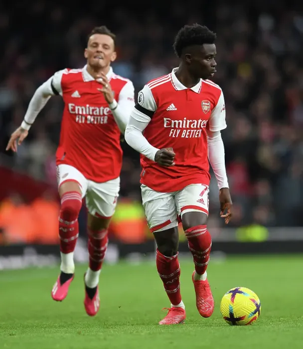 Framed Print : Saka Shines: Arsenal's Star Performer Against Brentford in Premier League 2022-23