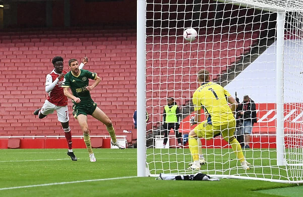 Saka Strikes: Arsenal's Winning Goal Against Sheffield United in Premier League 2020-21