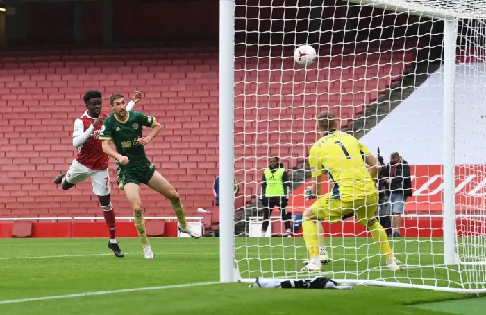 Framed Print : Saka Strikes: Arsenal's Winning Goal Against Sheffield United in Premier League 2020-21 Framed Print : Saka Strikes: Arsenal's Winning Goal Against Sheffield United in Premier League 2020-21