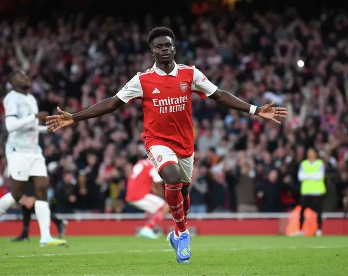 Framed Print : Saka Stunner: Arsenal's Thrilling Comeback Against Liverpool in the 2022-23 Premier League Framed Print : Saka Stunner: Arsenal's Thrilling Comeback Against Liverpool in the 2022-23 Premier League