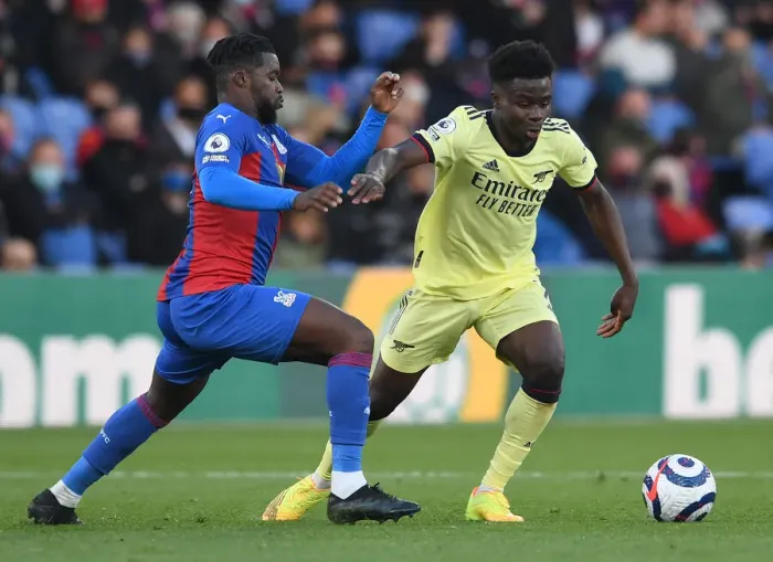 Framed Print : Saka vs Schlupp: Battle at Selhurst Park - Crystal Palace vs Arsenal, Premier League 2020-21 Framed Print : Saka vs Schlupp: Battle at Selhurst Park - Crystal Palace vs Arsenal, Premier League 2020-21