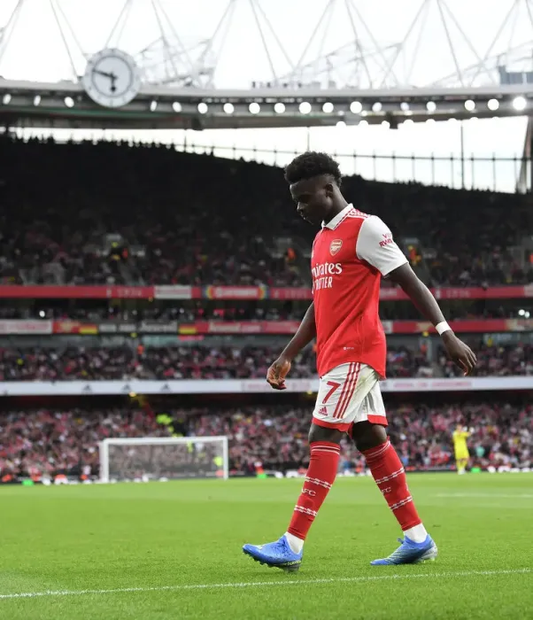 Framed Print : Saka's Star Performance: Arsenal Triumphs Over Liverpool, 2022-23 Premier League Framed Print : Saka's Star Performance: Arsenal Triumphs Over Liverpool, 2022-23 Premier League