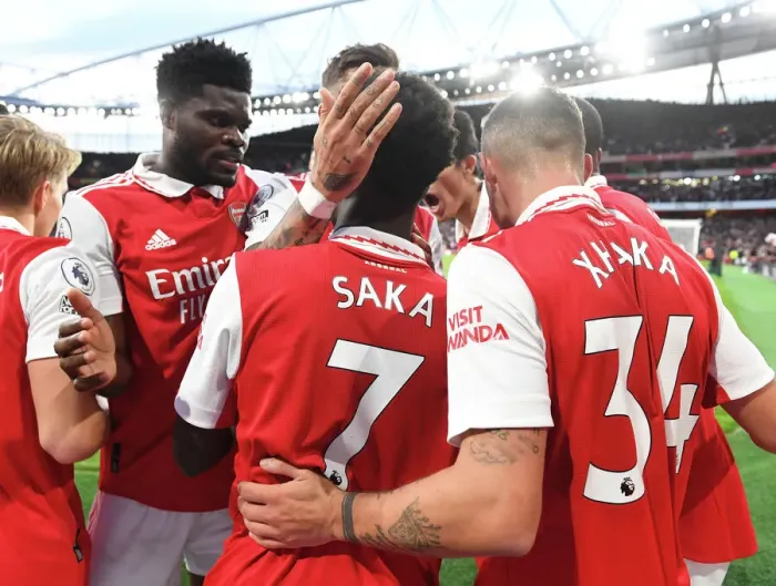 Framed Print : Saka's Stunner: Arsenal's Triumphant Three-Goal Blitz Against Liverpool (2022-23) Framed Print : Saka's Stunner: Arsenal's Triumphant Three-Goal Blitz Against Liverpool (2022-23)