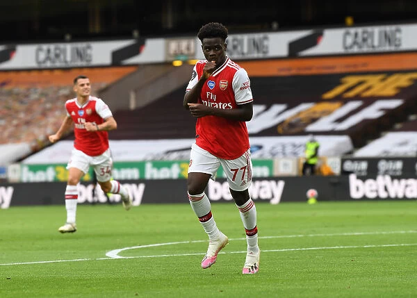 Saka's Stunner: Arsenal's Victory at Wolverhampton Wanderers (2019-2020)