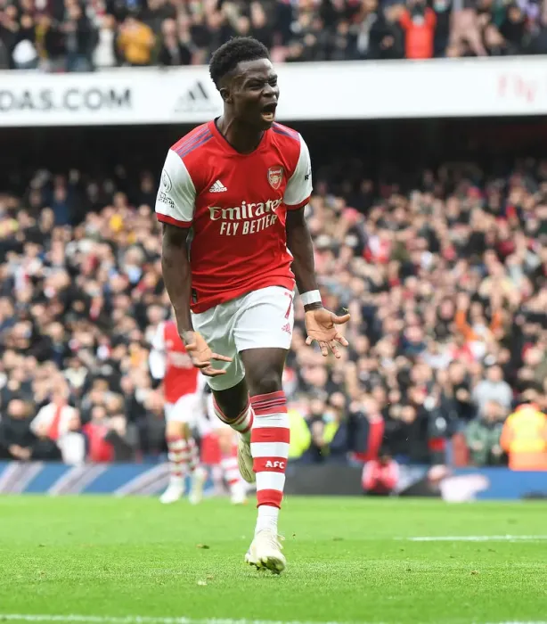Framed Print : Saka's Thrilling Strike: Arsenal's Comeback Victory Over Manchester City in Premier League Framed Print : Saka's Thrilling Strike: Arsenal's Comeback Victory Over Manchester City in Premier League