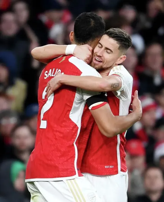 Framed Print : Saliba Scores the Second: Arsenal's Triumph over Burnley (2023-24) Framed Print : Saliba Scores the Second: Arsenal's Triumph over Burnley (2023-24)