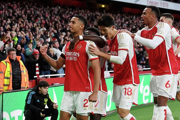 Saliba Scores the Winner: Arsenal Triumphs 2-0 over Burnley (2023-24)