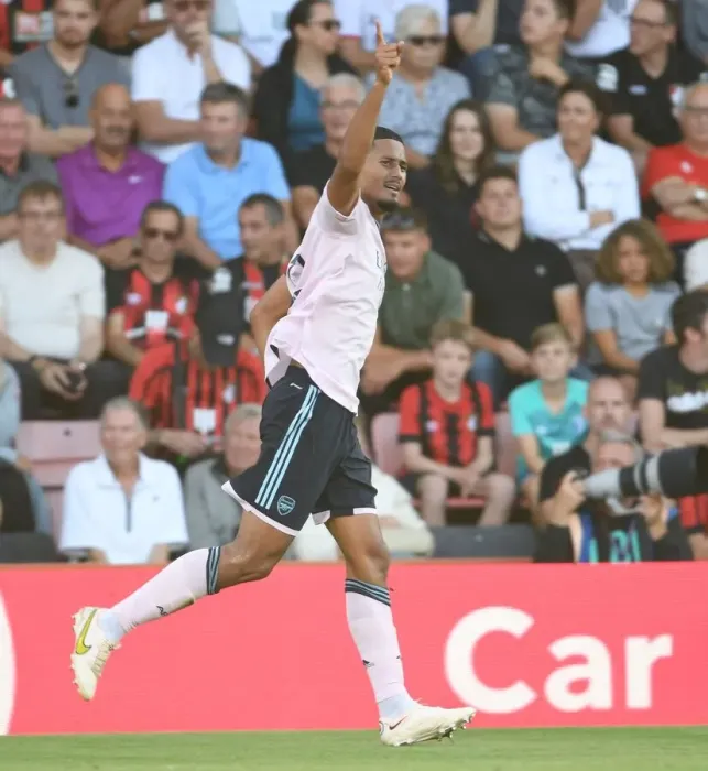 Framed Print : Saliba's Stunner: Arsenal's Goal Secures Premier League Victory Over AFC Bournemouth (2022-23) Framed Print : Saliba's Stunner: Arsenal's Goal Secures Premier League Victory Over AFC Bournemouth (2022-23)