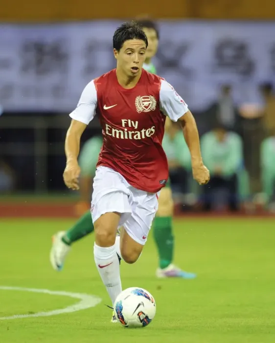 Framed Print : Samir Nasri in Action: Arsenal vs Hangzhou Greentown (2011) Framed Print : Samir Nasri in Action: Arsenal vs Hangzhou Greentown (2011)