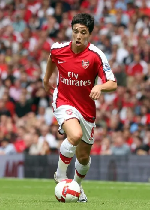 Framed Print : Samir Nasri in Action: Arsenal's Win Against West Bromwich Albion, FA Premier League, 16-8-08