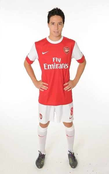 Samir Nasri (Arsenal). Arsenal 1st Team Photocall and Membersday. Emirates Stadium