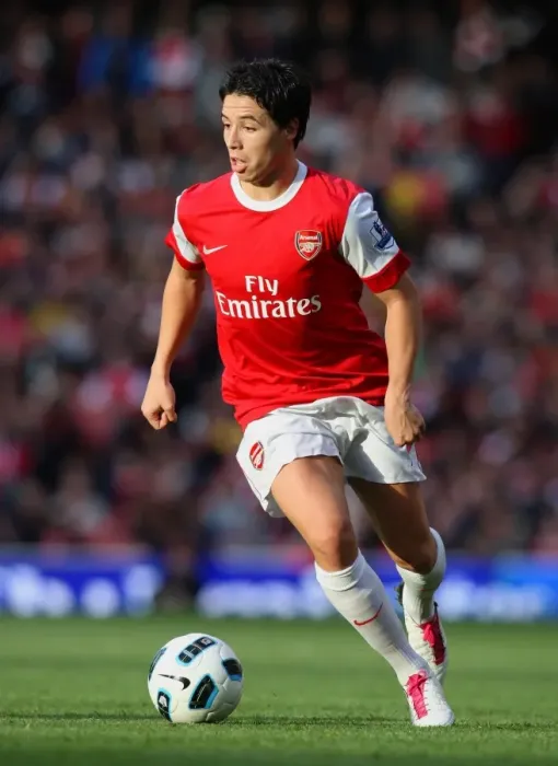 Framed Print : Samir Nasri (Arsenal). Arsenal 2: 1 Birmingham City. Barclays Premier League Framed Print : Samir Nasri (Arsenal). Arsenal 2: 1 Birmingham City. Barclays Premier League