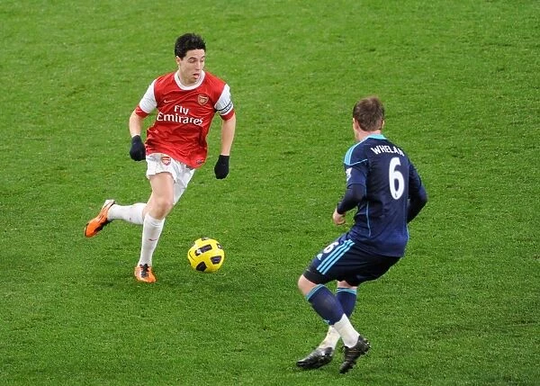 Samir Nasri (Arsenal) Glenn Whelan (Stoke). Arsenal 1: 0 Stoke City. Barclays Premier League