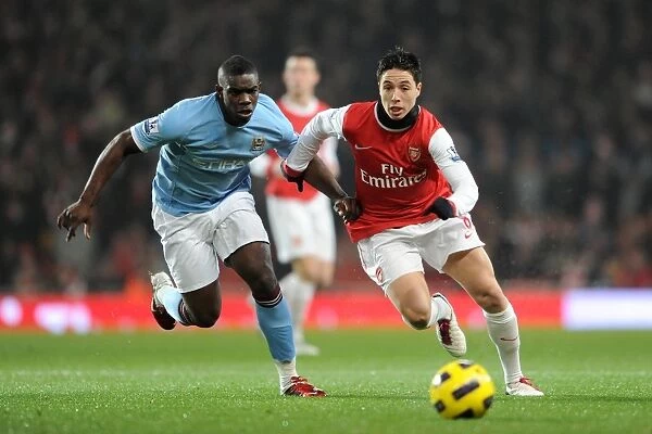 Samir Nasri (Arsenal) Micah Richards (Man City). Arsenal 0:0 Manchester City