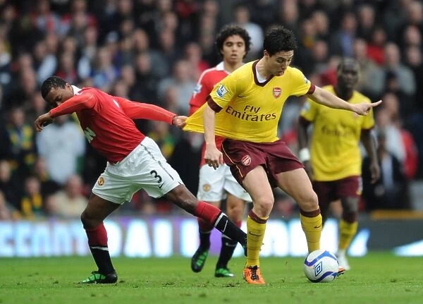 Samir Nasri (Arsenal) Patrice Evra (Manchester United). Manchester United 2:0 Arsenal