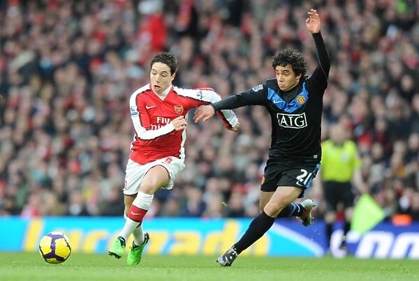 Samir Nasri (Arsenal) Rafael (Man United). Arsenal 1: 3 Manchester United