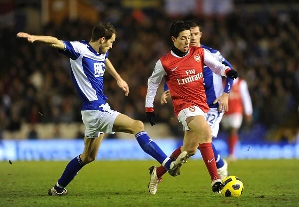 Samir Nasri (Arsenal) Roger Johnson (Birmingham). Birmingham City 0: 3 Arsenal