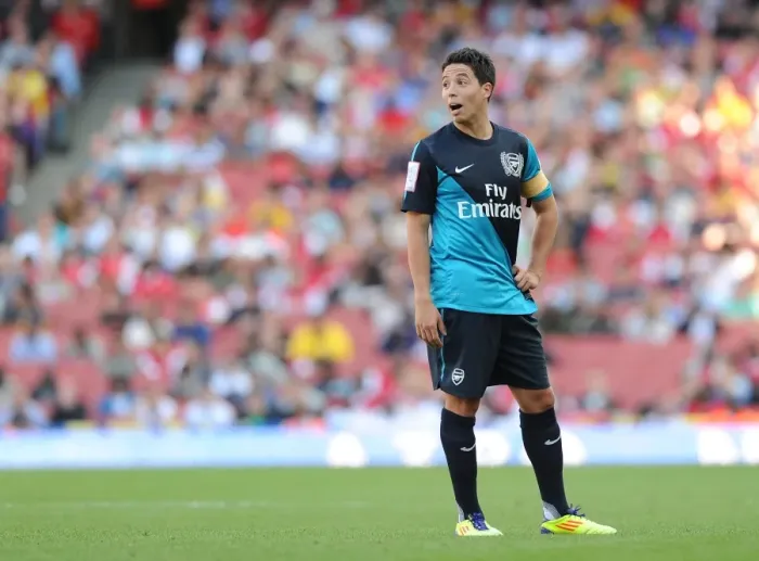 Framed Print : Samir Nasri Captains Arsenal Against Boca Juniors in the Emirates Cup, 2011 Framed Print : Samir Nasri Captains Arsenal Against Boca Juniors in the Emirates Cup, 2011
