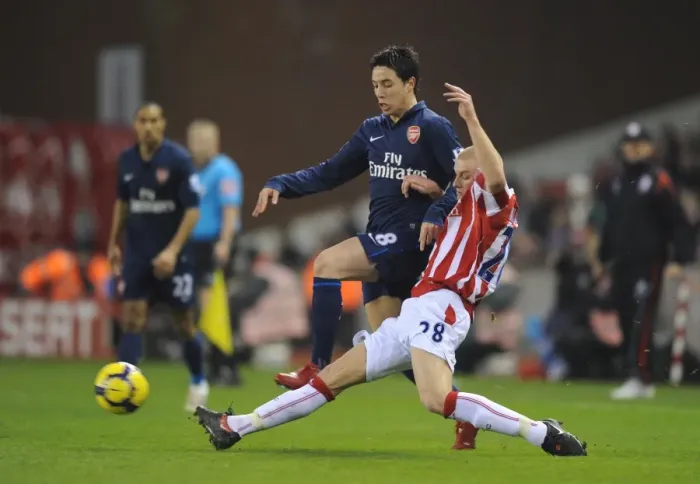 Framed Print : Samir Nasri's Brilliant Performance Leads Arsenal to 3-1 Victory Over Stoke City Framed Print : Samir Nasri's Brilliant Performance Leads Arsenal to 3-1 Victory Over Stoke City