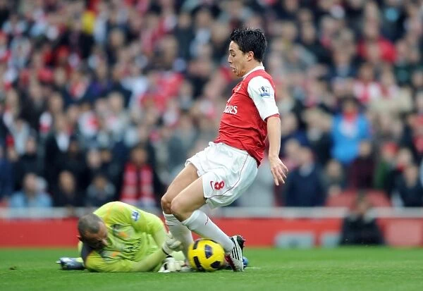 Samir Nasri's Thrilling Goal: Arsenal Takes the Lead Against Tottenham in the Premier League