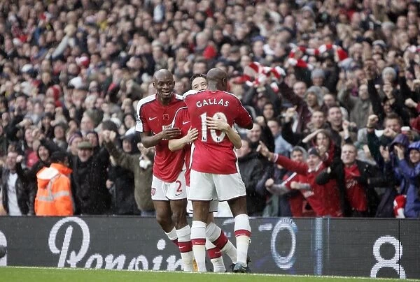 Samir Nasri's Thrilling Goal: Arsenal's 1st against Manchester United (2:1), Barclays Premier League, Emirates Stadium, 2008 (Feat. Diaby and Gallas)