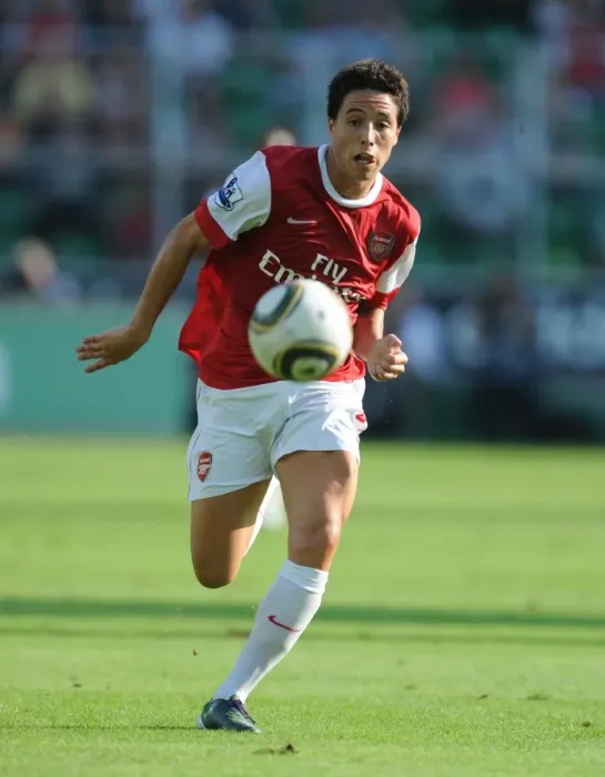 Framed Print : Samir Nasri's Triumph: Arsenal's 5-6 Victory over Legia Warsaw, Warsaw, Poland, 2010