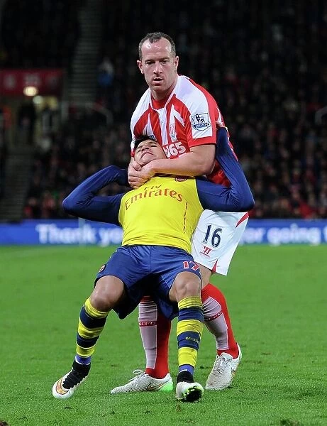 Sanchez vs. Adam: Intense Clash between Arsenal's Alexis and Stoke's Charlie