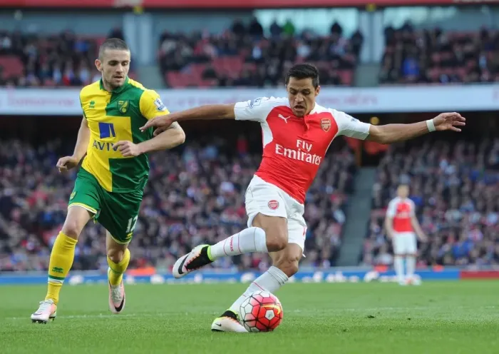 Framed Print : Sanchez vs. Brady: A Premier League Showdown - Arsenal's Battle Against Norwich City (April 2016) Framed Print : Sanchez vs. Brady: A Premier League Showdown - Arsenal's Battle Against Norwich City (April 2016)