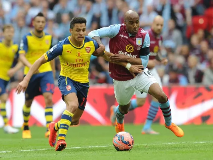 Framed Print : Sanchez vs. Delph: A FA Cup Final Battle at Wembley Framed Print : Sanchez vs. Delph: A FA Cup Final Battle at Wembley