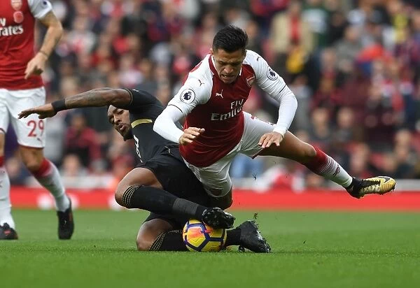 Sanchez vs. Fer: A Clash at the Emirates - Arsenal's Battle Against Swansea City (2017-18)