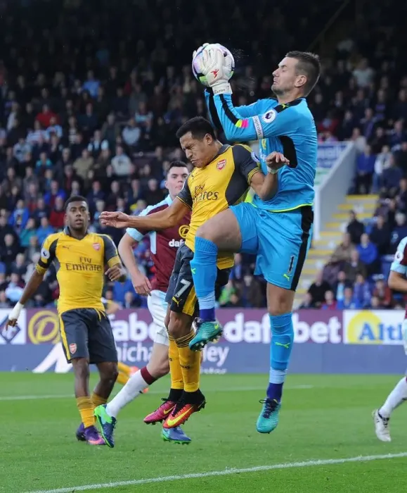 Framed Print : Sanchez vs. Heaton: A Clash of Titans in the Premier League - Burnley vs. Arsenal, 2016-17 Framed Print : Sanchez vs. Heaton: A Clash of Titans in the Premier League - Burnley vs. Arsenal, 2016-17