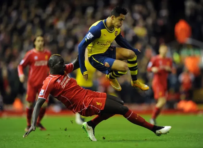 Framed Print : Sanchez vs. Sakho: A Battle at Anfield - Liverpool vs. Arsenal, 2014 / 15 Premier League Framed Print : Sanchez vs. Sakho: A Battle at Anfield - Liverpool vs. Arsenal, 2014 / 15 Premier League