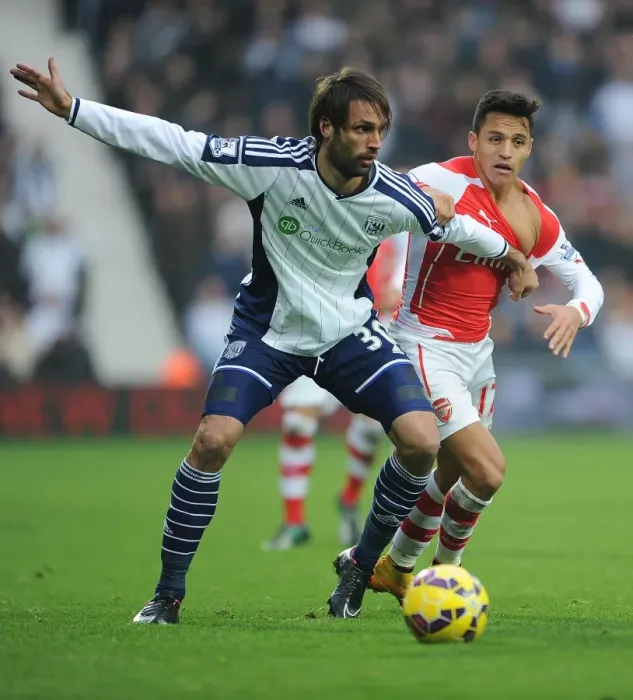 Framed Print : Sanchez vs. Samaras: A Premier League Battle at The Hawthorns