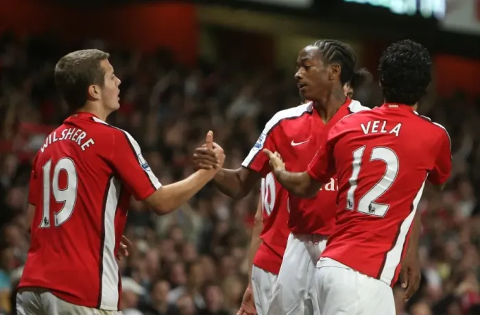 Framed Print : Sanchez Watt celebrates scoring Arsenals 1st goal Framed Print : Sanchez Watt celebrates scoring Arsenals 1st goal