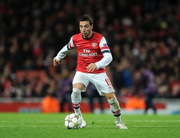 Santi Cazorla in Action for Arsenal against Montpellier, UEFA Champions League, 2012