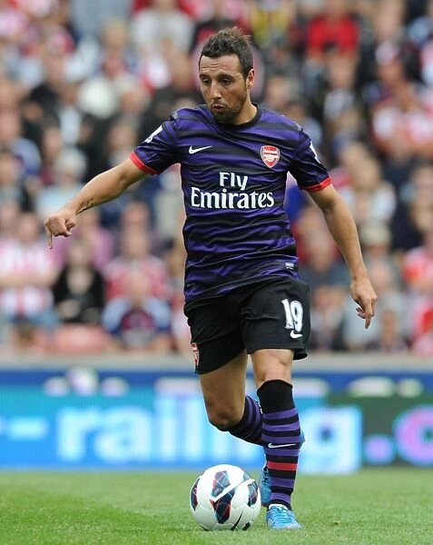 Santi Cazorla: In Action for Arsenal Against Stoke City, Premier League 2012-13