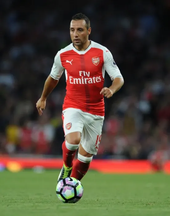Framed Print : Santi Cazorla in Action: Arsenal vs. Chelsea (2016-17), Emirates Stadium