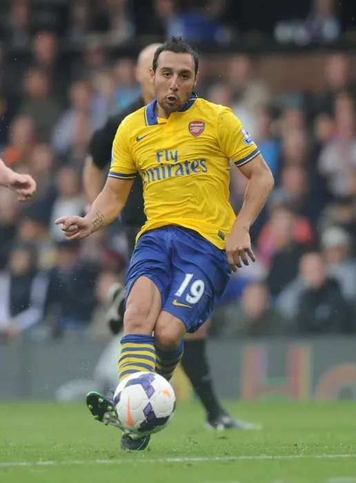 Framed Print : Santi Cazorla in Action: Arsenal vs. Fulham, Premier League 2013-14 Framed Print : Santi Cazorla in Action: Arsenal vs. Fulham, Premier League 2013-14