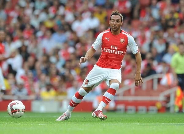 Santi Cazorla in Action: Arsenal vs Benfica, Emirates Cup 2014