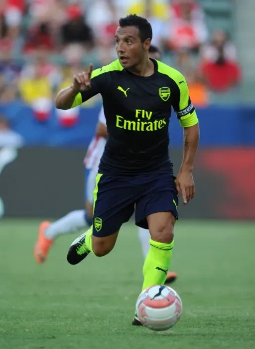 Framed Print : Santi Cazorla in Action: Arsenal vs Chivas, 2016-17 Pre-Season Friendly