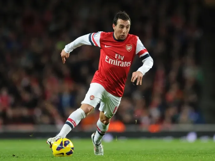 Framed Print : Santi Cazorla in Action: Arsenal vs Newcastle United, Premier League 2012-13