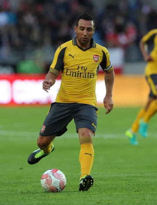 Framed Print : Santi Cazorla in Action: Arsenal vs Viking FK (2016-17 Pre-Season Friendly)