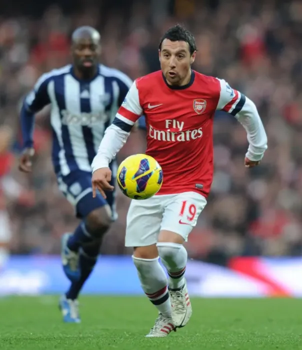 Framed Print : Santi Cazorla in Action: Arsenal vs West Bromwich Albion, Premier League 2012-13