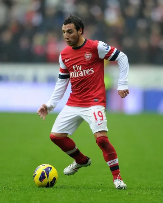 Framed Print : Santi Cazorla: In Action for Arsenal Against Wigan Athletic (2012-13)
