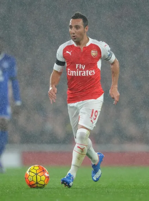 Framed Print : Santi Cazorla: In Action Against Everton, Arsenal Premier League 2015 / 16